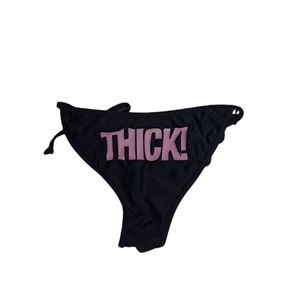THICK bottom black and pink size S